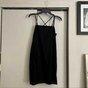 H&M Black Linen Dress